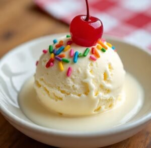 Sorvete de Creme Delicioso
