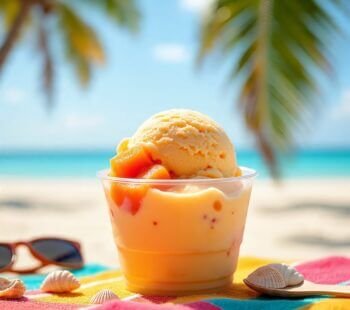 Como preparar um sorvete de mamão delicioso