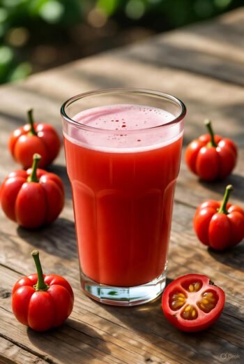 Os incríveis benefícios do suco de acerola