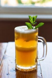 Suco de Abacaxi com hortelã na saúde