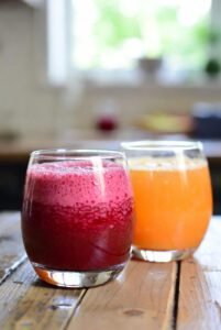 Suco de Beterraba com laranja uma excelente bebida