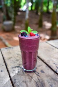 Suco de açaí refrescante para a saúde