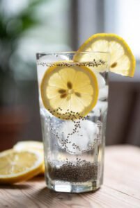 Água de chia com limão e seus benefícios 